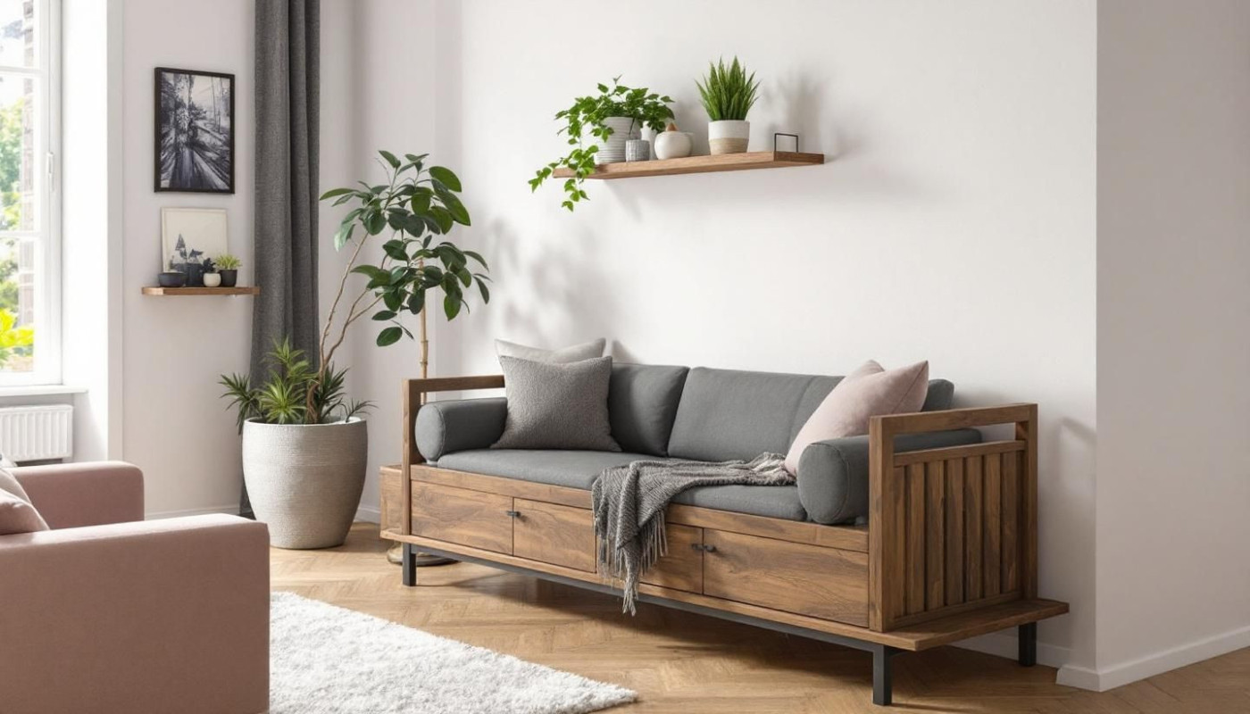 Maximiser l'espace avec des meubles en bois pratiques